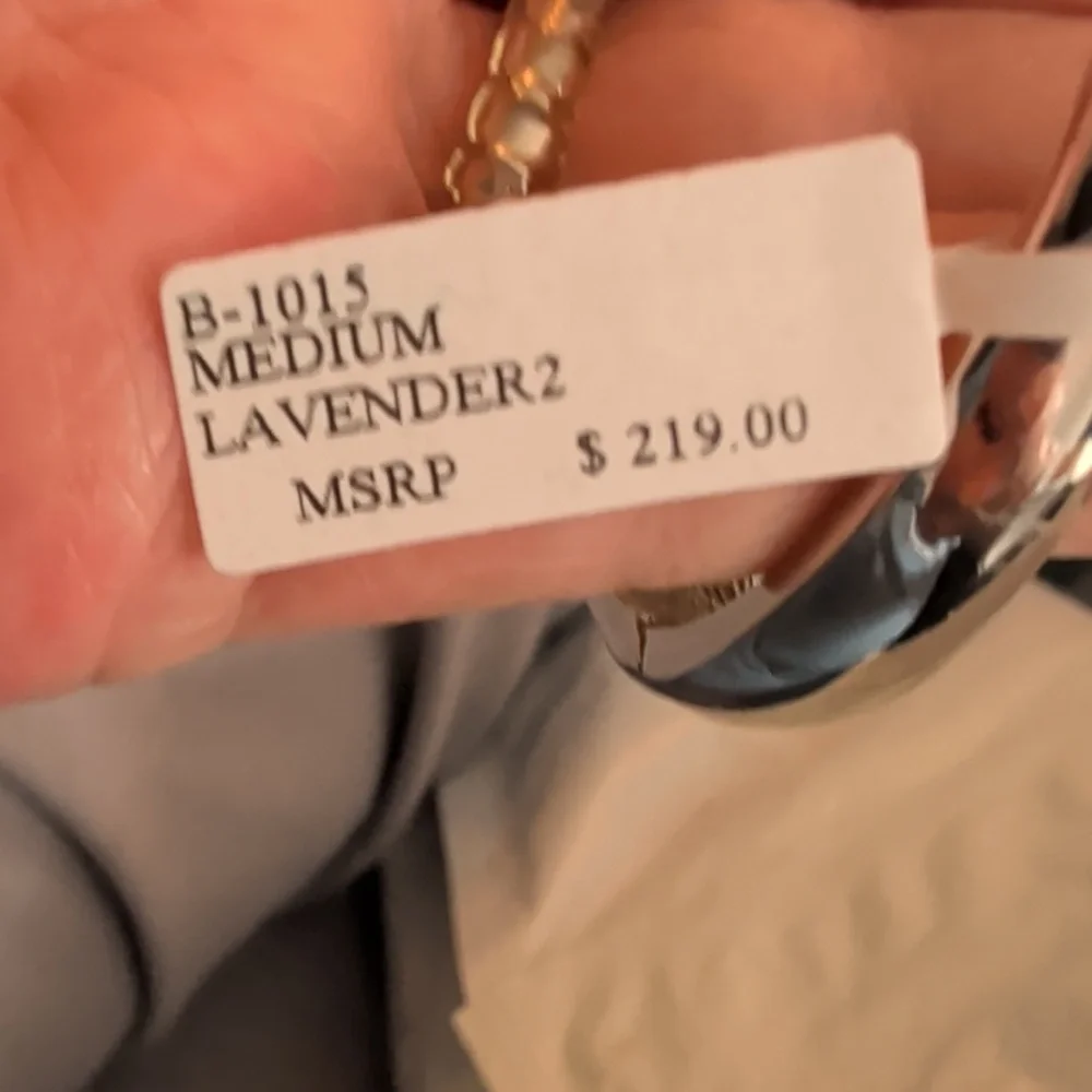 Lauren G Adams Caoral Enamel and Crystal Hinged Bangle Bracelet - Women Jewelry - Picture 2 of 5